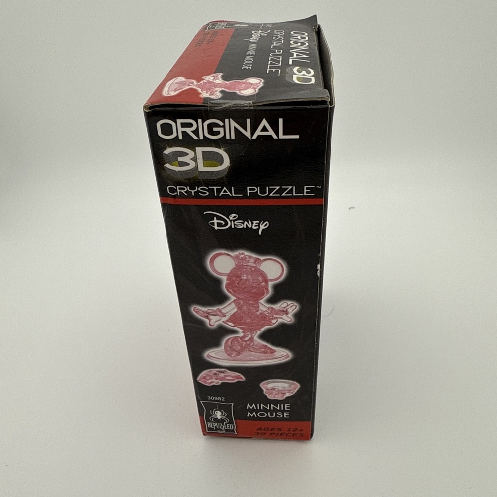 Disney Minnie Mouse 39 Piece Original 3D Crystal Puzzle Pink 30982 - Picture 2 of 6